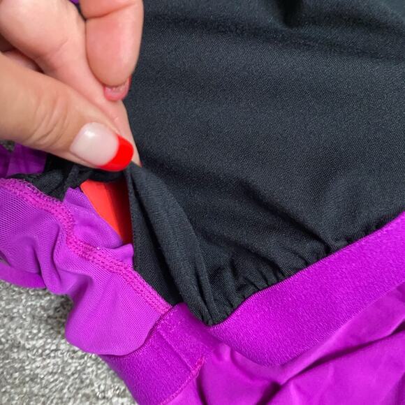 NWOT GapFit fuchsia strappy yoga workout bra top Size Large - Picture 6 of 6